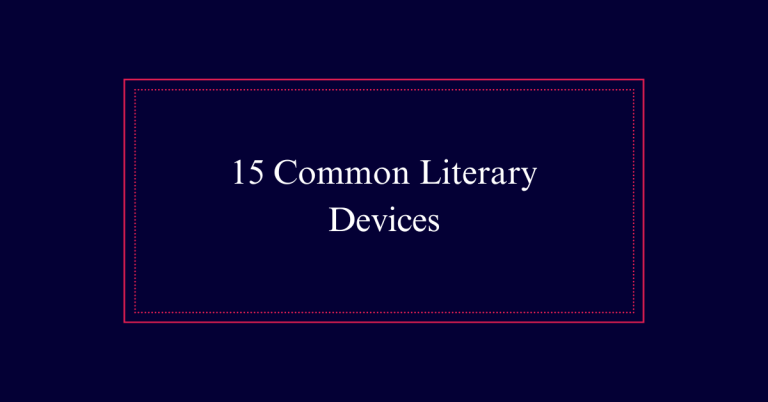 Common Literary Devices