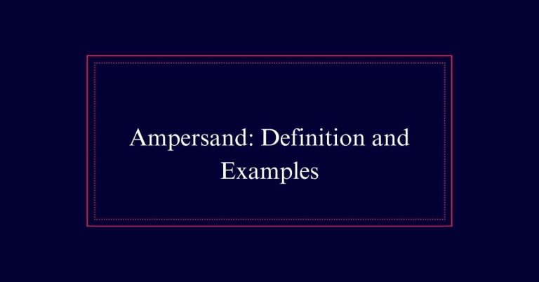 Ampersand