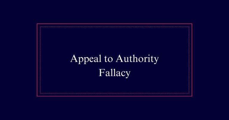 Appeal to Authority Fallacy