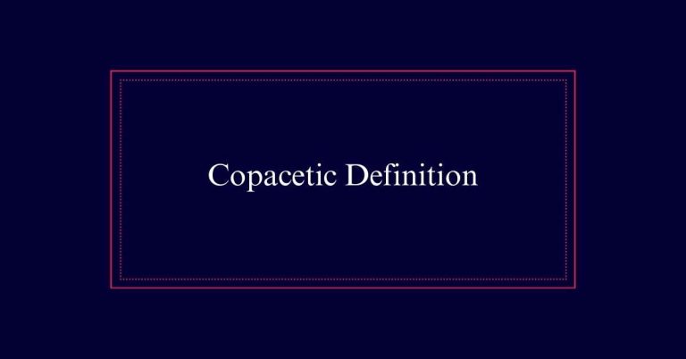 Copacetic Definition