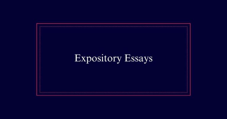 Expository Essays