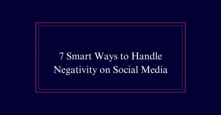 How to Handle Negativity on Social Media?