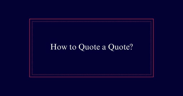 Method to quote a quote