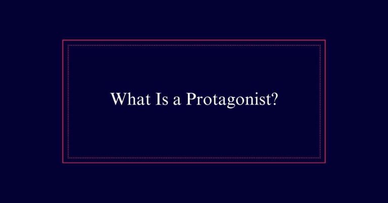 Protagonist meaning