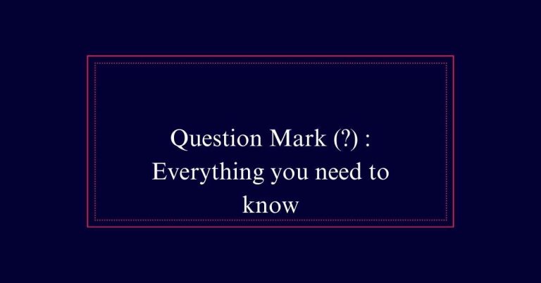 Question Mark