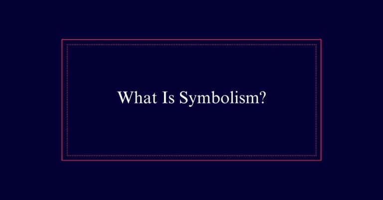 Symbolism explained