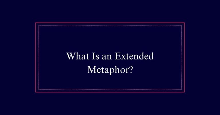 What Is an Extended Metaphor?