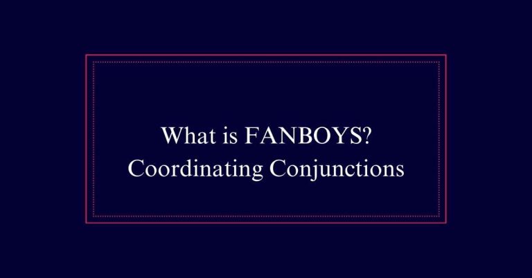 What is FANBOYS?