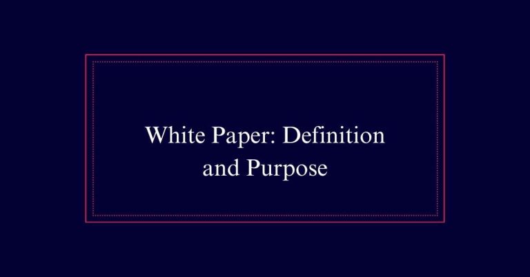 White Paper meaning