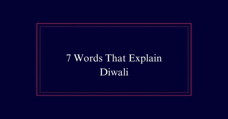 Words That Explain Diwali