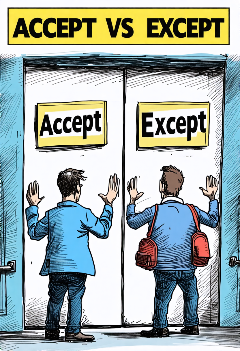 Accept Vs Except