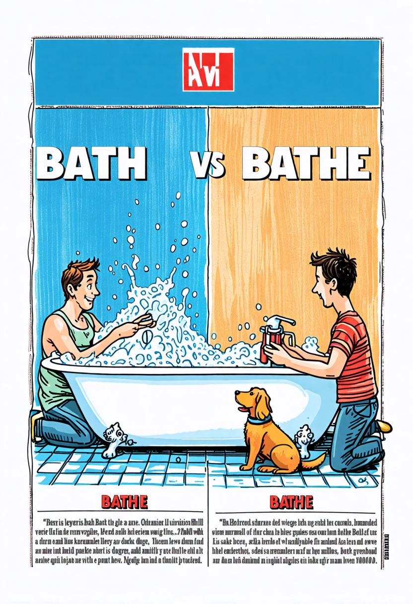 Bath Vs Bathe