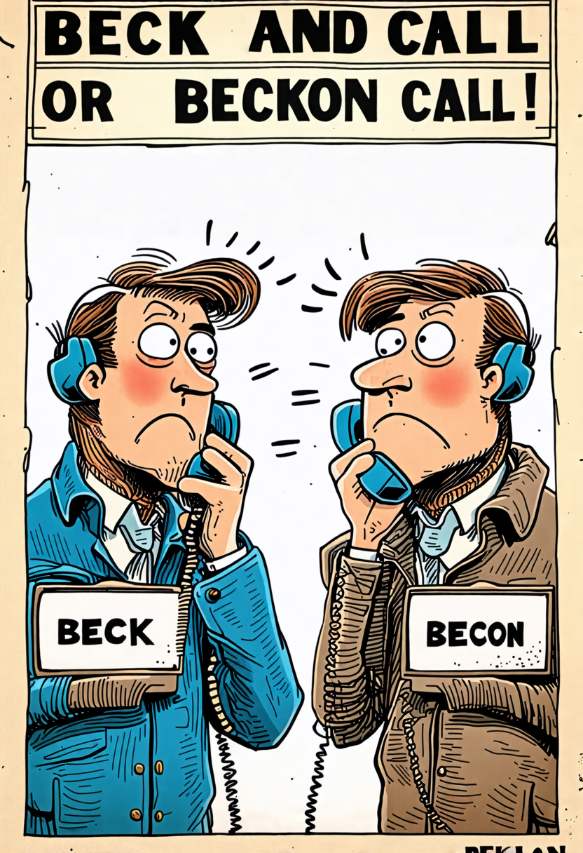 Beck And Call Or Beckon Call