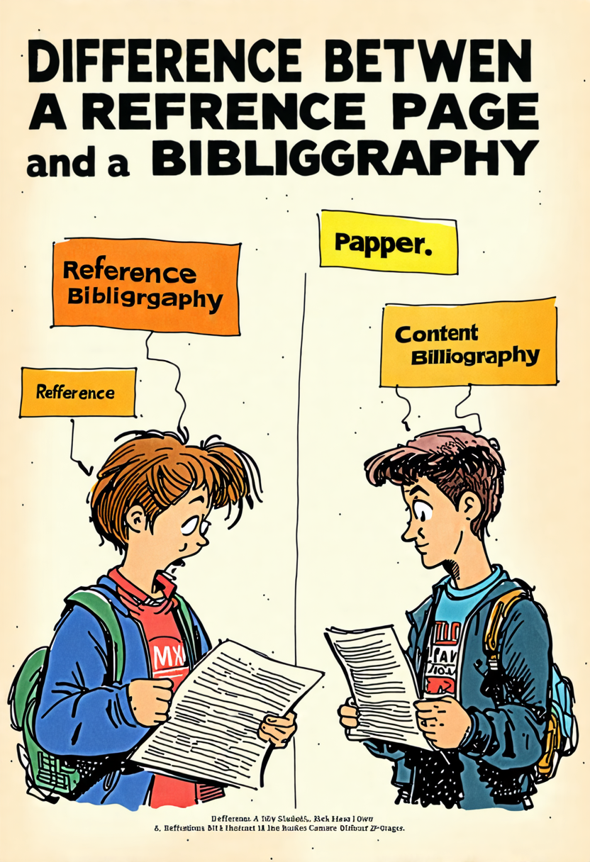 Difference Between A Reference Page And A Bibliography