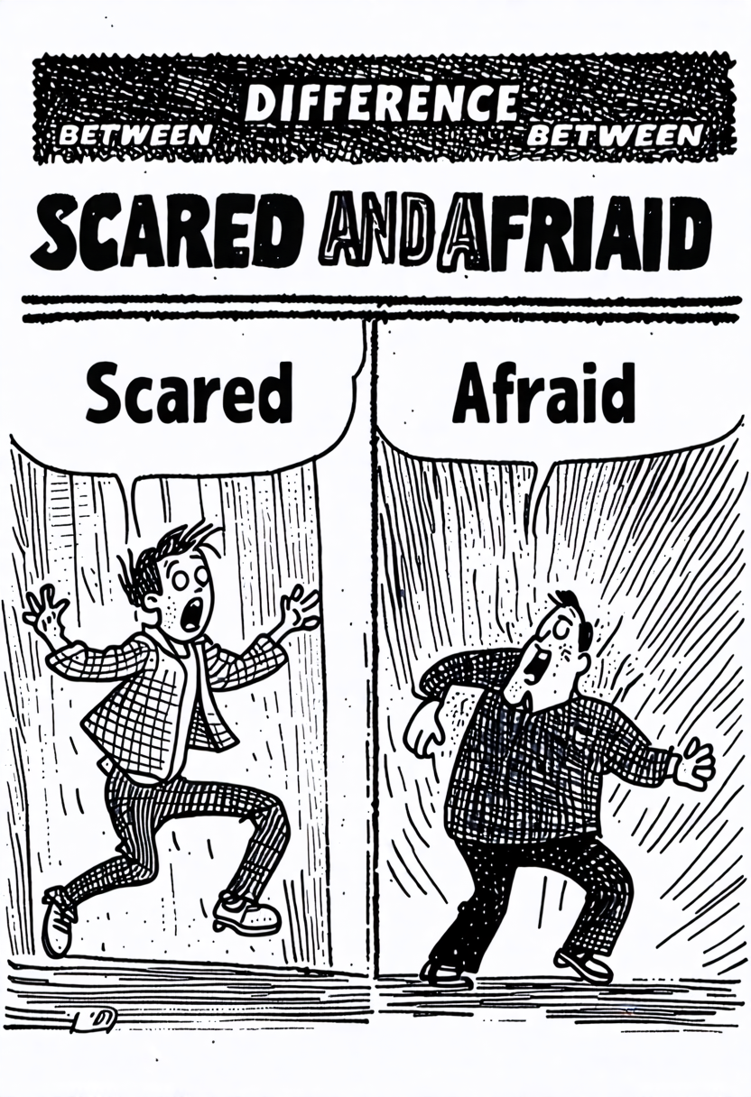 Difference Between Scared And Afraid