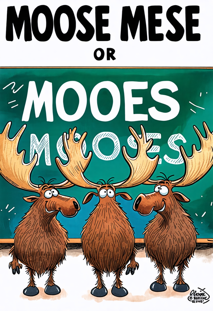 Moose Meese Or Mooses