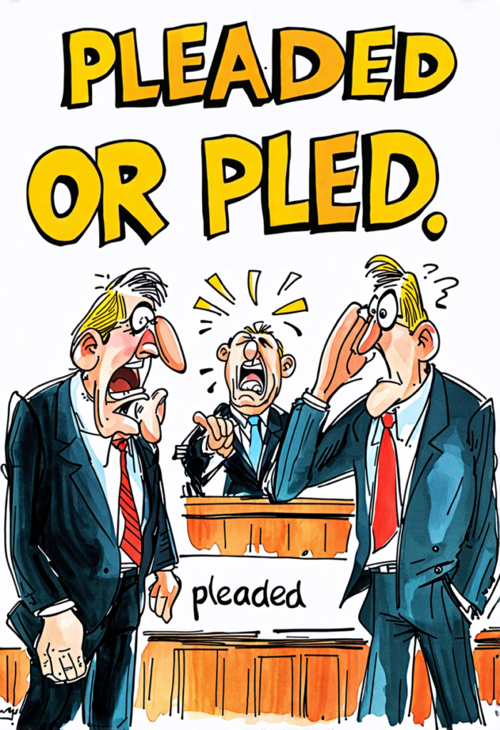 Pleaded or Pled