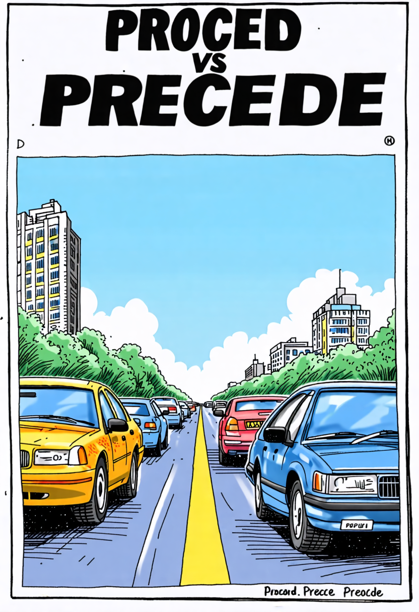 Proceed Vs Precede