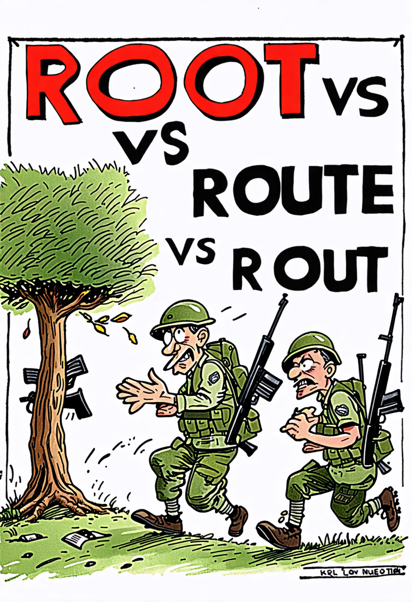 Root Vs Route Vs Rout