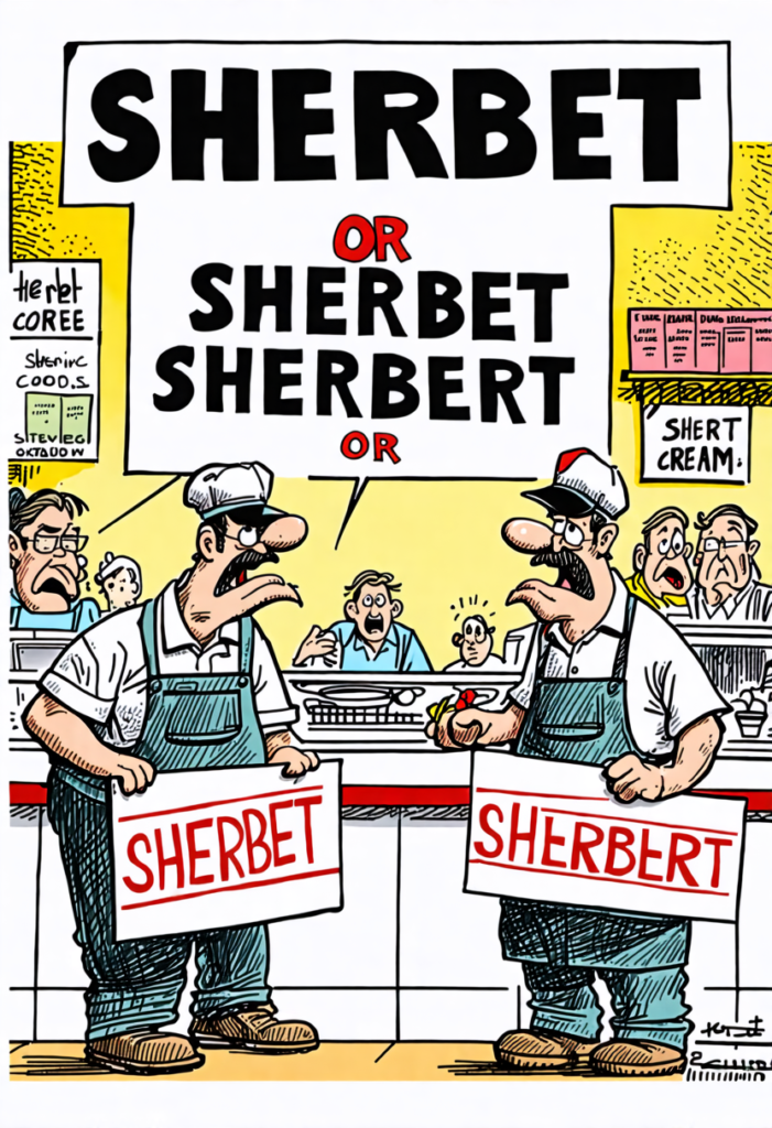 Sherbet vs Sherbert