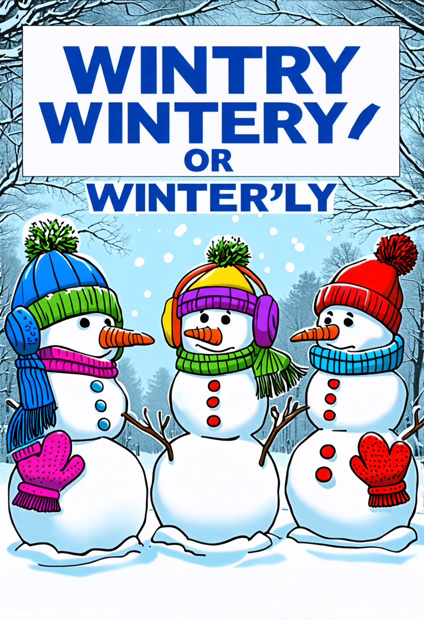 Wintry Wintery Or Winterly